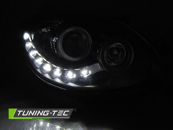 Přední světla s LED Renault Twingo II 07-11 černá 