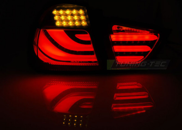 Zadní světla LED LightBar BMW E90 sedan 08-11 kouřová