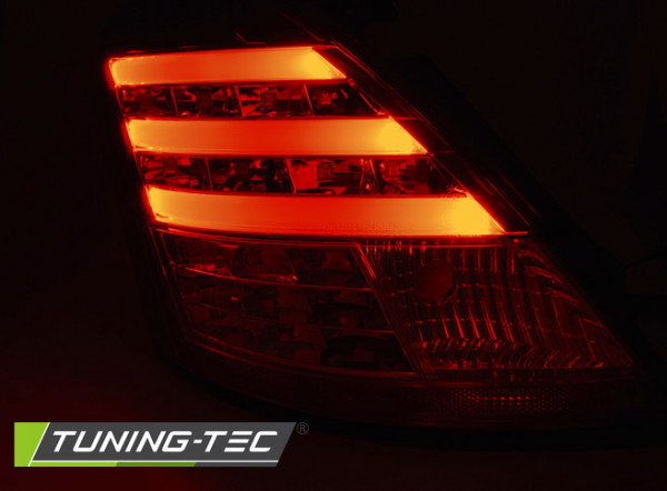 Zadní světla LED LIGHTBAR Suzuki Swift 10-červená/chrom