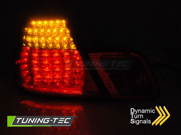 Zadní světla LED s LED SEQ blinkrem BMW E46 99-03 Coupe červená/kouřová