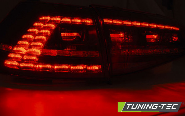 Zadní světla LED VW Golf 7 GTI look SEQ červená/kouřová