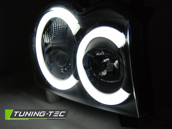 Přední světla s LED TUBE Chrysler Grand Cherokee 05-08 černá