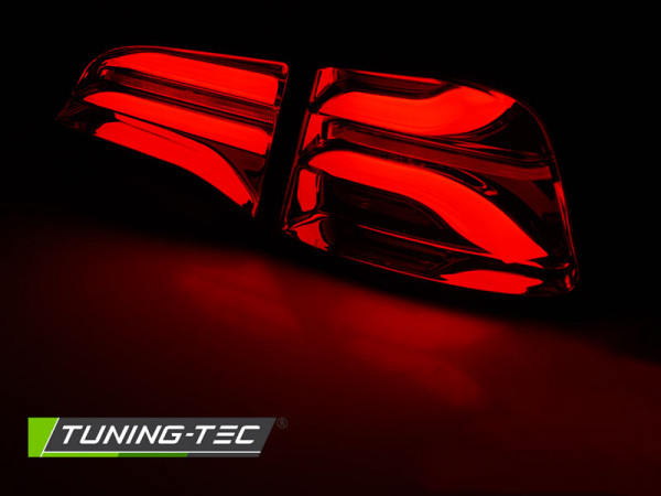 Zadní světla LED bar, s dynamickým blinkrem pro Tesla MODEL 3 17- červená/kouřová