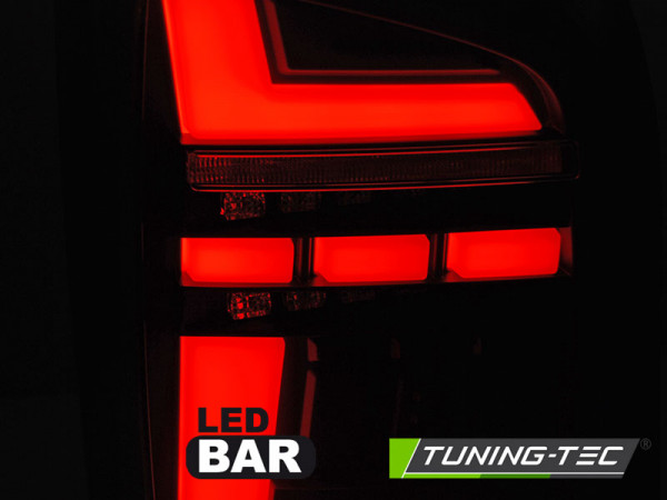 Zadní světla LED s LED dynamickým blinkrem VW T5 10-15 křídlové dvěře - černé kouřové