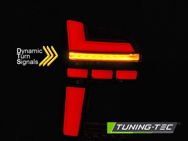 Zadní světla LED s LED dynamickým blinkrem VW T6 15-19 křídlové dvěře - červené