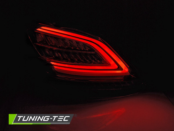 Zadní světla LED s LED dynamickým blinkrem pro Mercedes-Benz C W205 14-18 červená