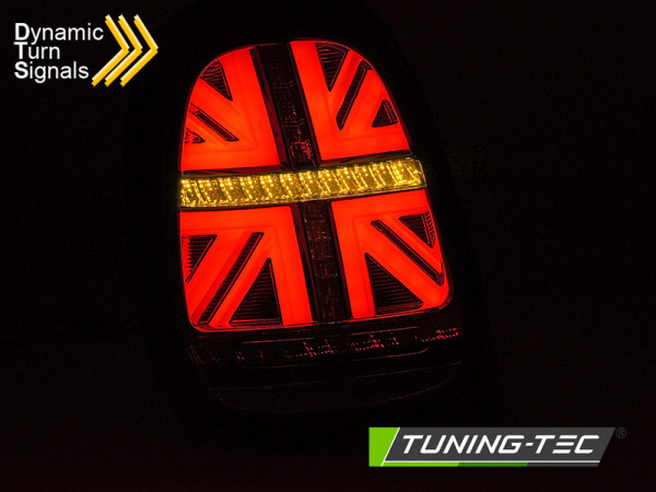 Zadní světla LED, s dynamickým LED blinkrem pro MINI Copper F55 F56 F57 (14-18) červená/kouřová