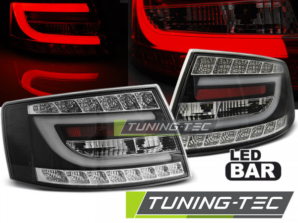 Zadní světla LED bar Audi A6 C6 04-08 sedan 7-pin černá