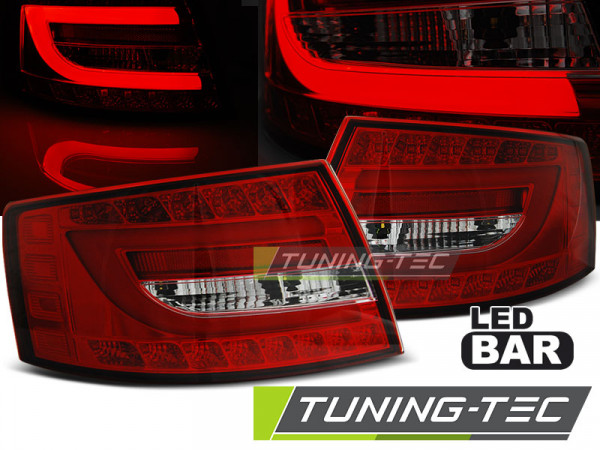 Zadní světla LED bar Audi A6 C6 04-08 sedan 7-pin červená