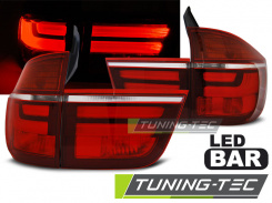 Zadní světla LED LightBar BMW X5 E70 07-10 červená