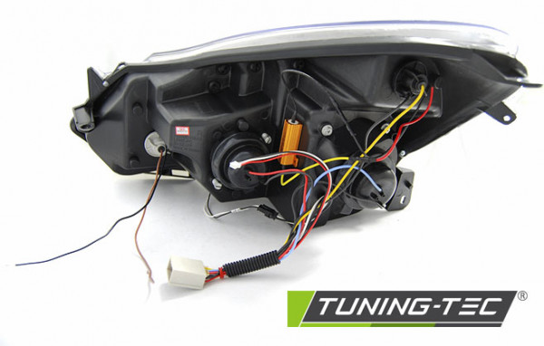 Přední světla Devil Eyes Opel Corsa D 06- chrom LED blinkr