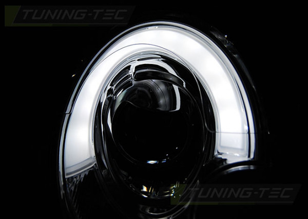 Přední světla LED TubeLights BMW Mini Cooper 06-14 černá