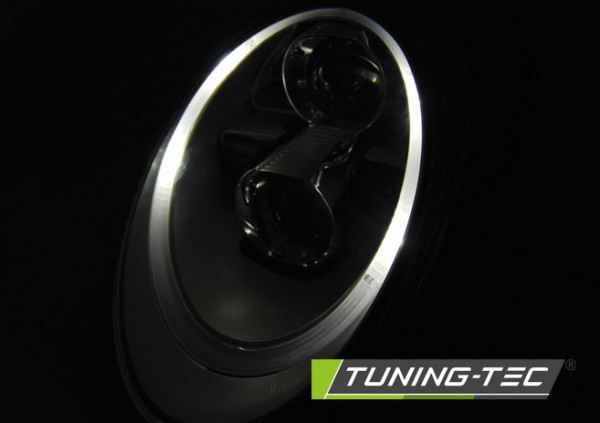 Přední světla LED TubeLights D2S xenon Porsche 911 (977) černá
