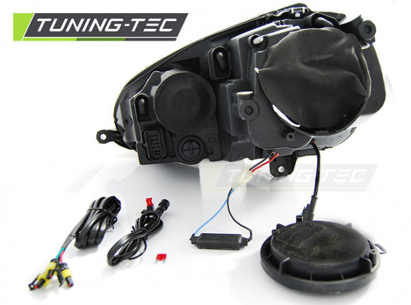 Přední světla s LED denními světly VW Golf 5 03-09 černá