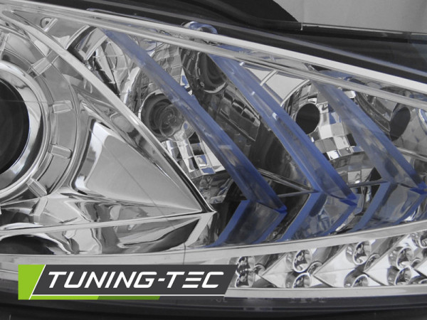 Přední světla s LED VW Golf VI / 6 chrom