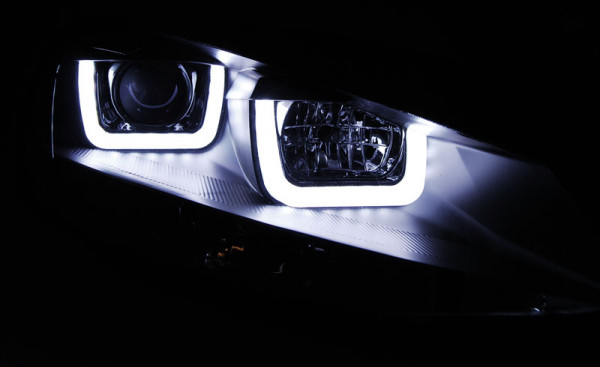 Přední světla U-LED BAR denní světla VW Golf 7 12- černá
