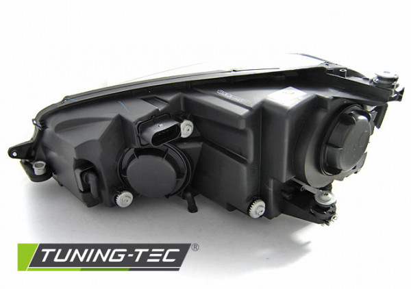 Přední světla U-LED denními světly a SEQ VW Golf 7 12-17 černá
