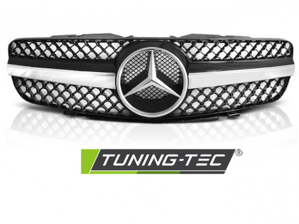 Sportovní maska Mercedes-Benz SL R230 01-12 SL LOOK chrom/černá