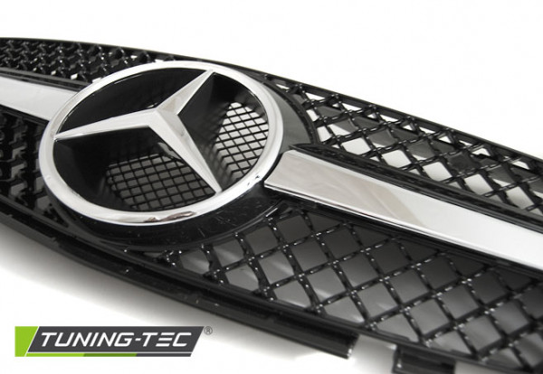 Sportovní maska Mercedes-Benz SL R230 01-12 SL LOOK chrom/černá