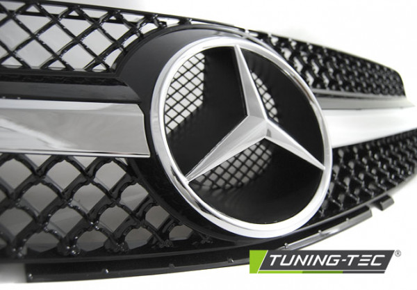 Sportovní maska Mercedes-Benz SL R230 01-12 SL LOOK chrom/černá