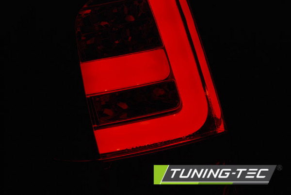 Zadní světla LED LIGHTBAR Dacia Duster 11- červená/chrom