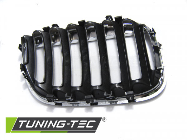 Maska BMW X5 E53 LCI 04-06 stříbro-chromová titan look