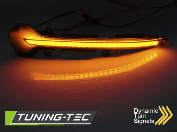 Blinkry boční do zrcátek LED SEAT LEON 12-16 / IBIZA 17- / ARONA 17-  SEQ kouřová