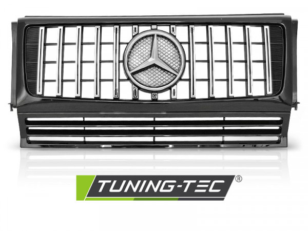 Maska Mercedes-Benz G W463 90-12 chrom/černá lesklá - W464 G63 look