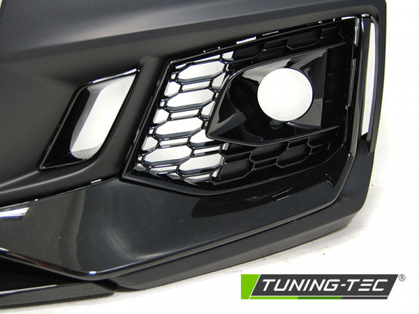 Přední nárazník AUDI A4 B9 15-19 RS4 style černá lesklá PDC