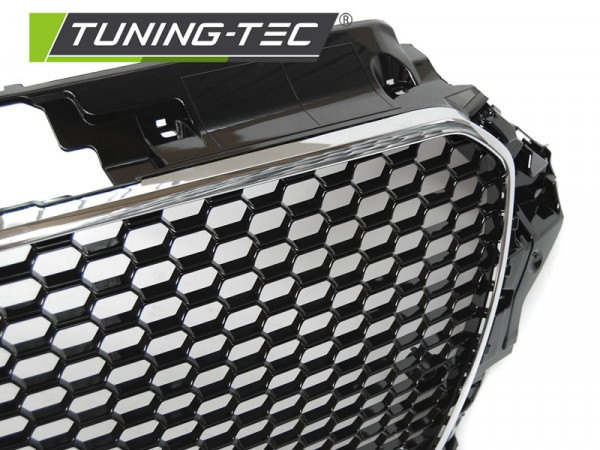 Přední nárazník AUDI A3 8V 12-16 RS style černá/chrom PDC