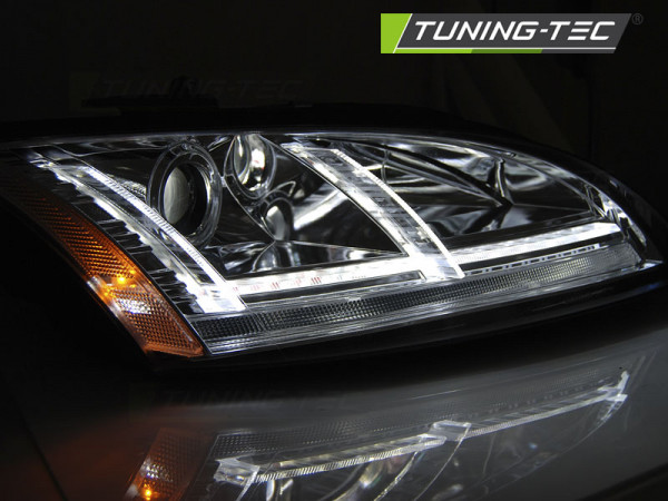 Přední světla s LED SEQ AUDI TT 8J 06-10 chromová