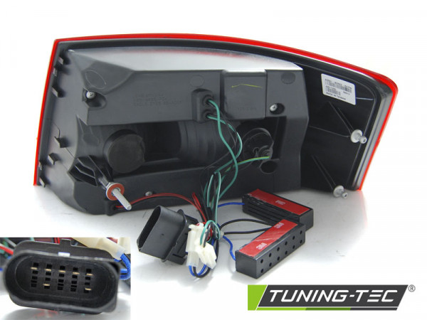 Zadní světla LED BAR AUDI A6 C6 04-08 sedan červená 7-pin