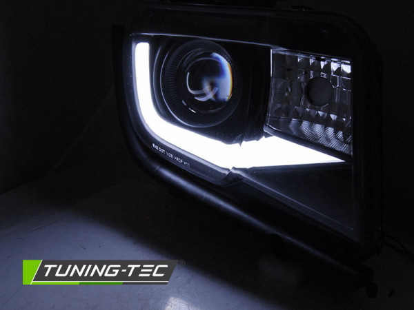 Přední světla s LED TUBE Chevrolet Camaro 09-13 černá