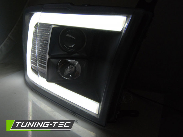 Přední světla s LED TUBE Dodge Ram 09-18 černá