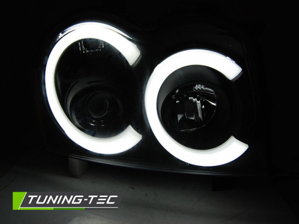 Přední světla s LED TUBE Chrysler Grand Cherokee 05-08 černá