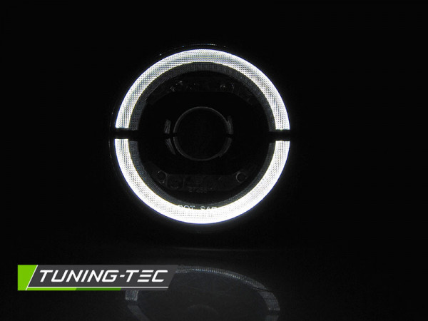 Přední světla LED angel eyes Jeep Wrangler  TJ/LJ/JK 96-18 černá