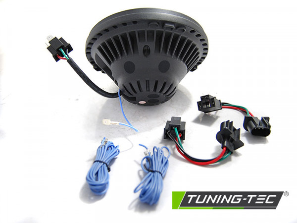 Přední světla LED angel eyes Jeep Wrangler  TJ/LJ/JK 96-18 černá