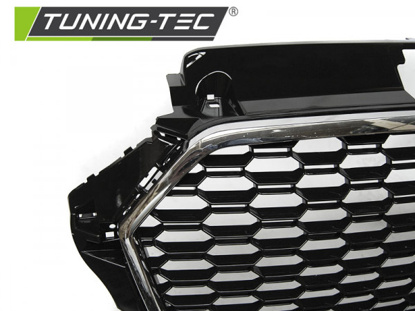 Maska pro AUDI A3 8V 17- RS style PDC černá/chrom
