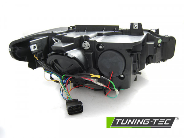 Přední světla s LED Angel Eyes DRL BMW 3 F30/F31 LCI 15-18 černá