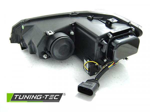 Přední světla s LED dynamickým blinkrem, LED Angel Eyes VW Polo VI 2G 17- chromová