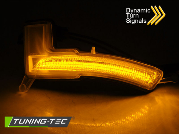 Blinkry boční LED do zrcátek, dynamické RENAULT CLIO IV 16-19 bílé