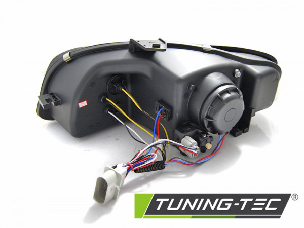 Přední světla s LED, LED blinkr AUDI A4 B7 04-08 černá