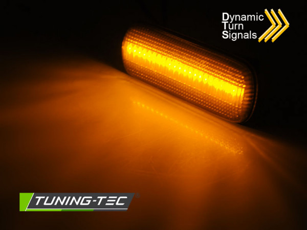 Blinkry boční LED do zrcátek, dynamické pro Citroen C4 04-11 kouřové