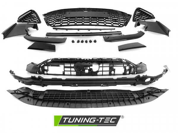 Přední nárazník pro A6 C8 18-22 RS style s maskou v černém lesku