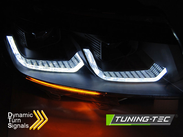 Přední světla s LED dynamickým blinkrem, denní svícení, pro VW T6.1  20- černá