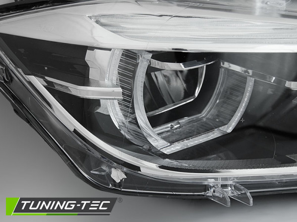 Přední světla full LED 3D Angel Eyes DRL BMW 3 F30/F31 LCI 15-18 černá