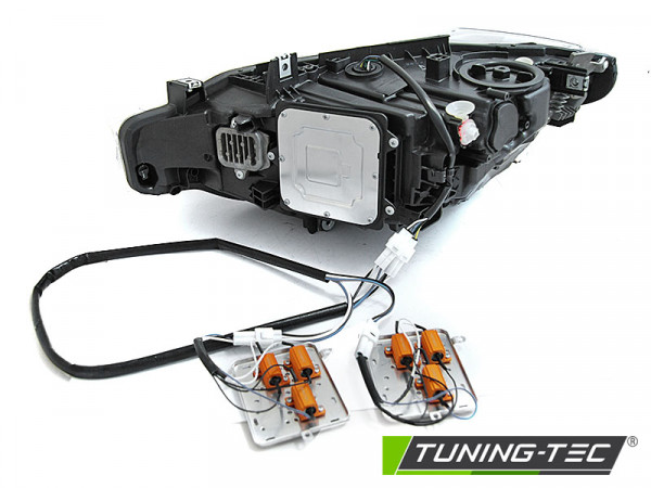 Přední světla full LED 3D Angel Eyes DRL BMW 3 F30/F31 LCI 15-18 černá