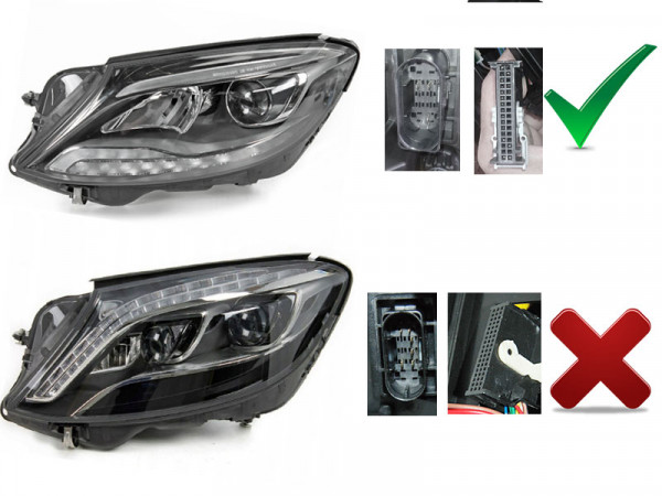 Přední světla LED projector Mercedes-Benz S W222 13-17 černá