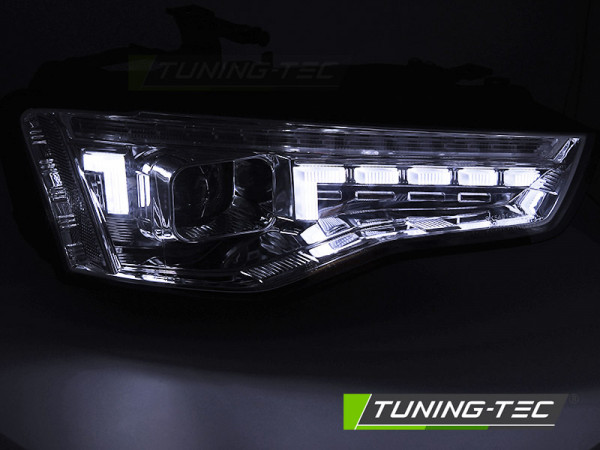 Přední světla s LED, LED blinkr AUDI A5 xenon 2011-2016 chromová