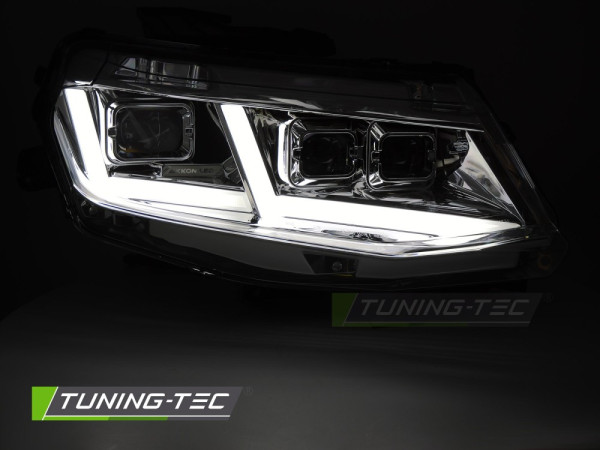 Přední světla LED, LED denní světla pro CHEVROLET CAMARO 2016-2018 chrom
